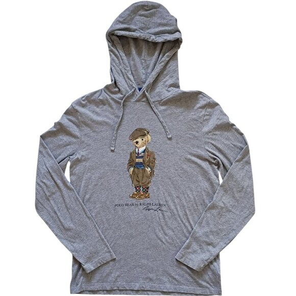 Polo Ralph Lauren Other - Polo Ralph Lauren Polo Bear Hoodie T-Shirt Men’s Small P Gray Pullover